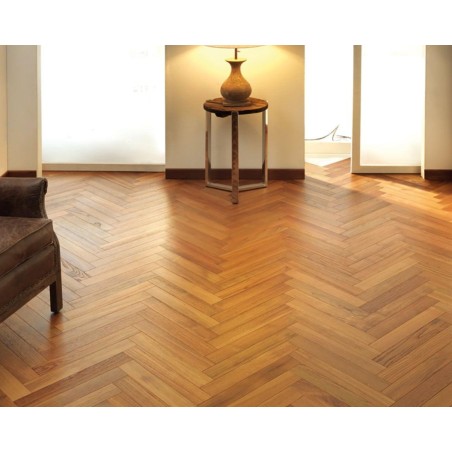 Listoncino Teak Prefinito opaco 10x70x490 mm, Scelta AB, posabile anche a Spina Italiana